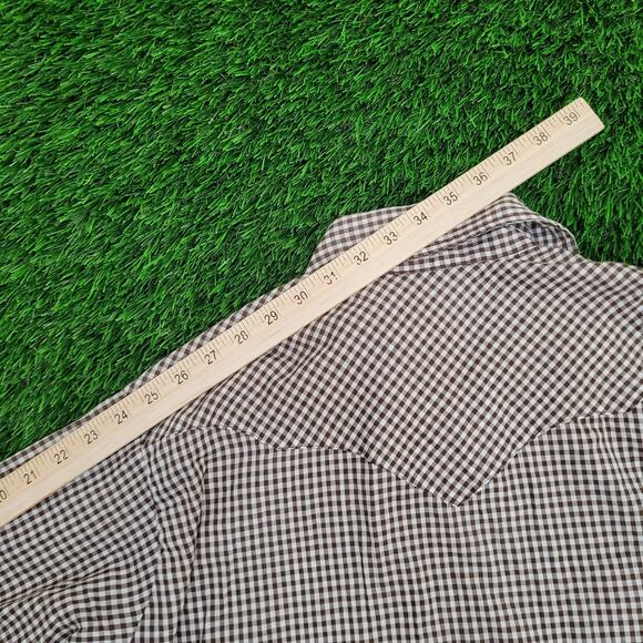 Vintage 70s Dickson-Jenkins Shirt XL 23x32 Western Check USA - Picture 4 of 10